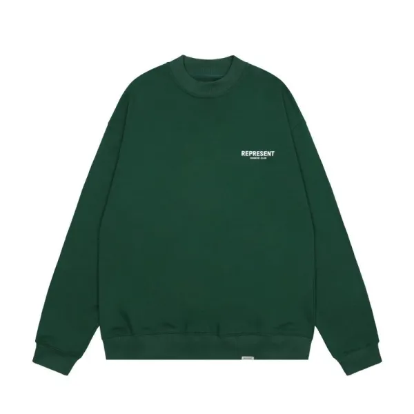 Represent Classic Crewneck Sweatshirt Forest Green - 1