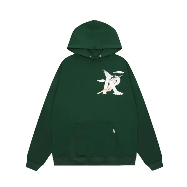 R13 Angel Logo Hoodie Forest Green - 1