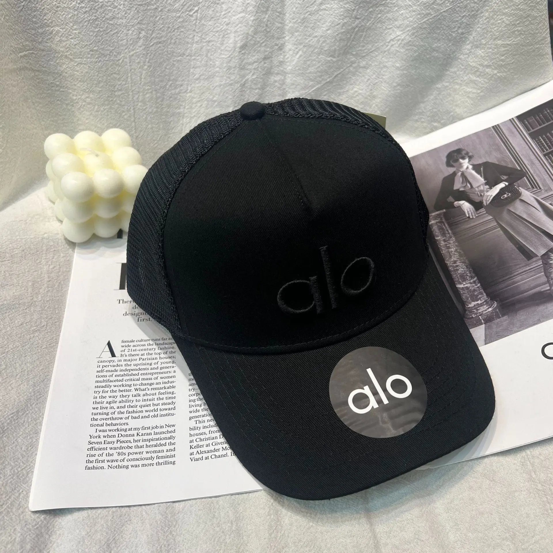 Alo Black Mesh-Back Baseball Cap - 10