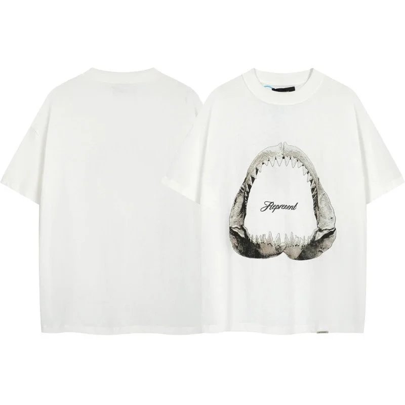 3015 white [shark print]