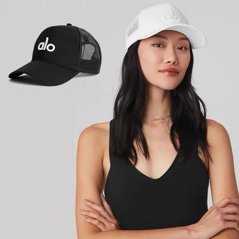 Alo Black Mesh-Back Baseball Cap - 3