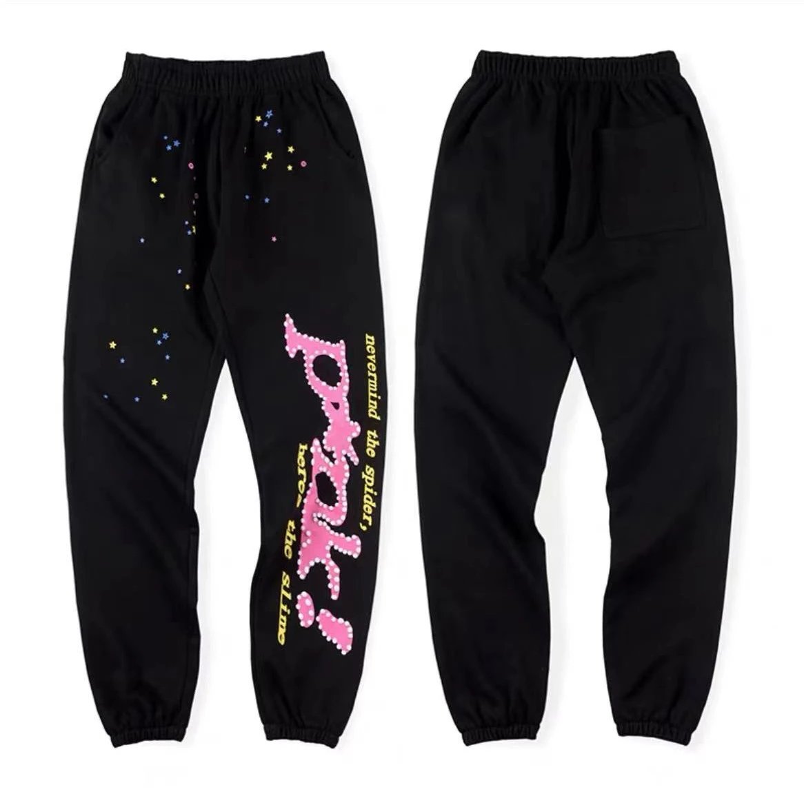 Spider Web Letter Print Hoodie photo 3