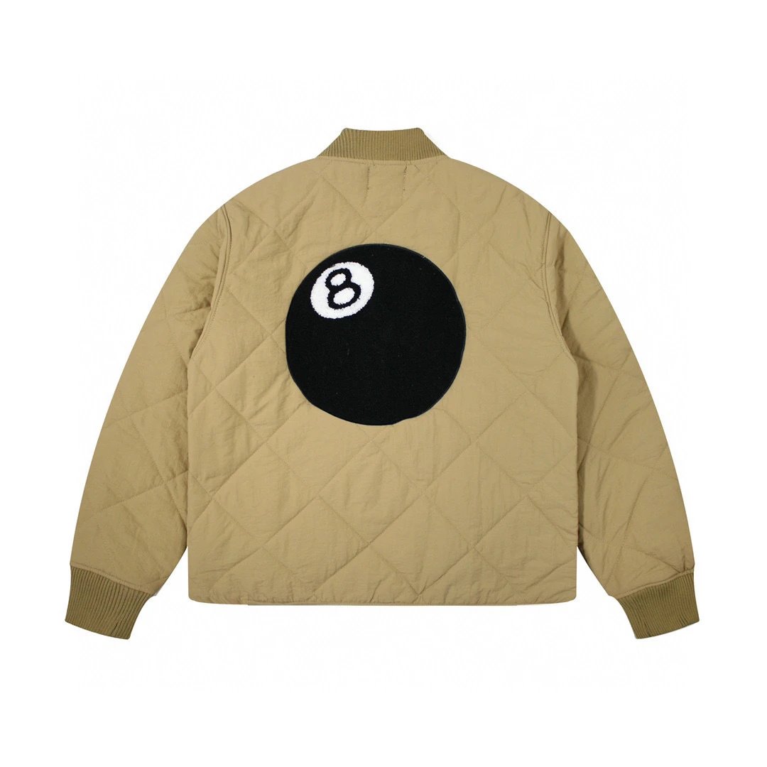 Stussy Vintage Black Flocked Quilted Jacket photo 3