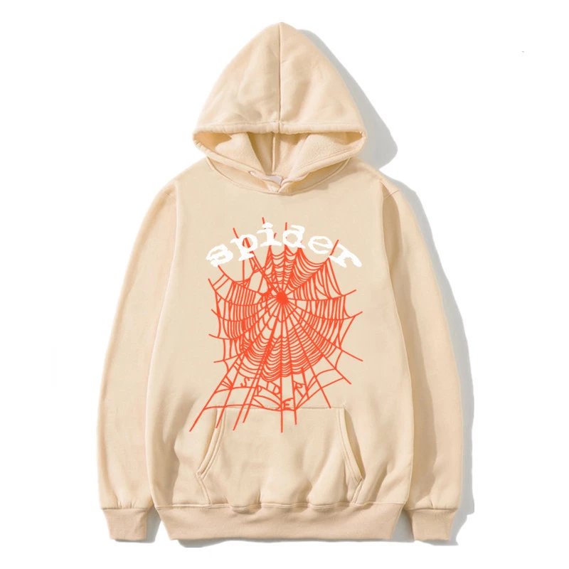 Y beige red mesh spider