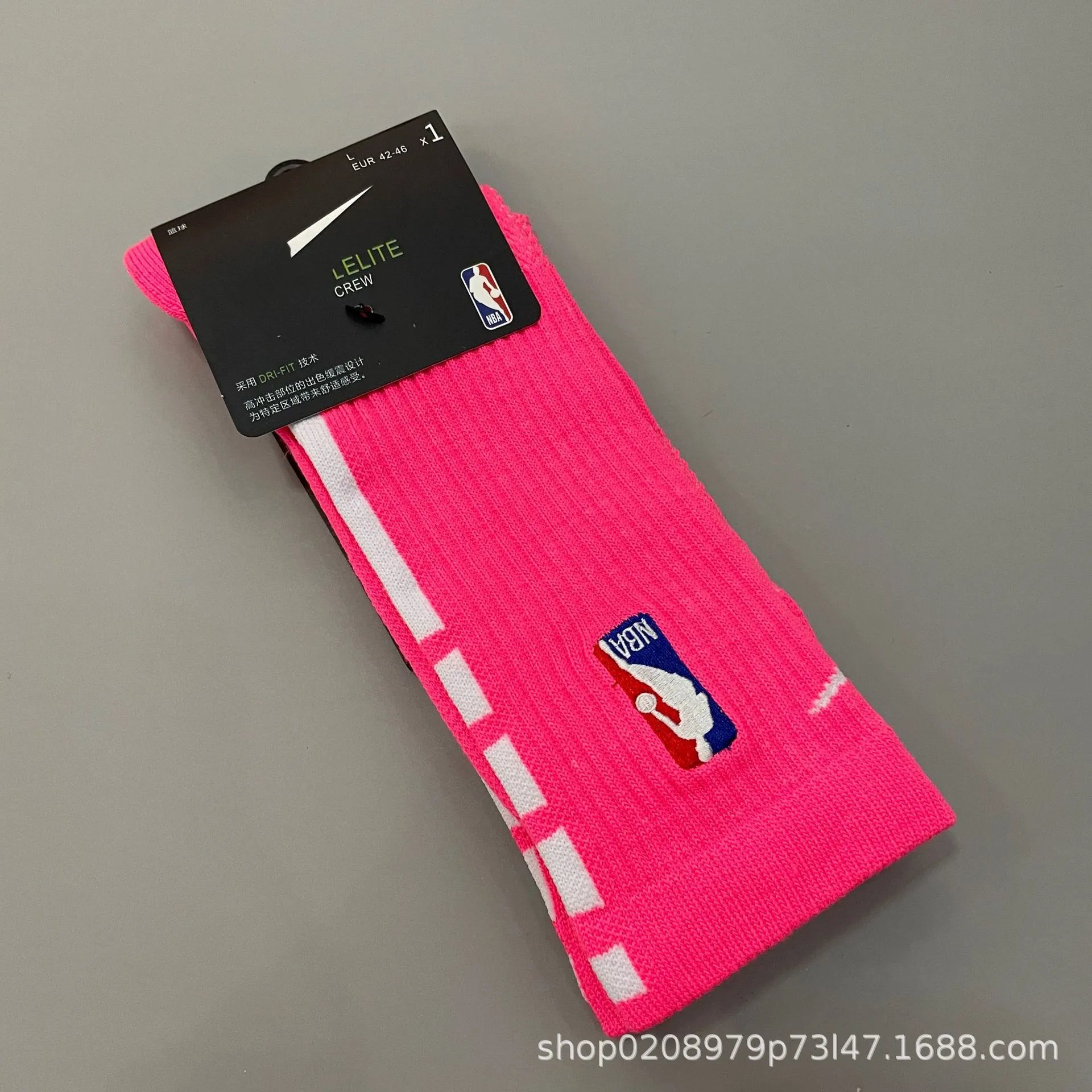 19 long pink white