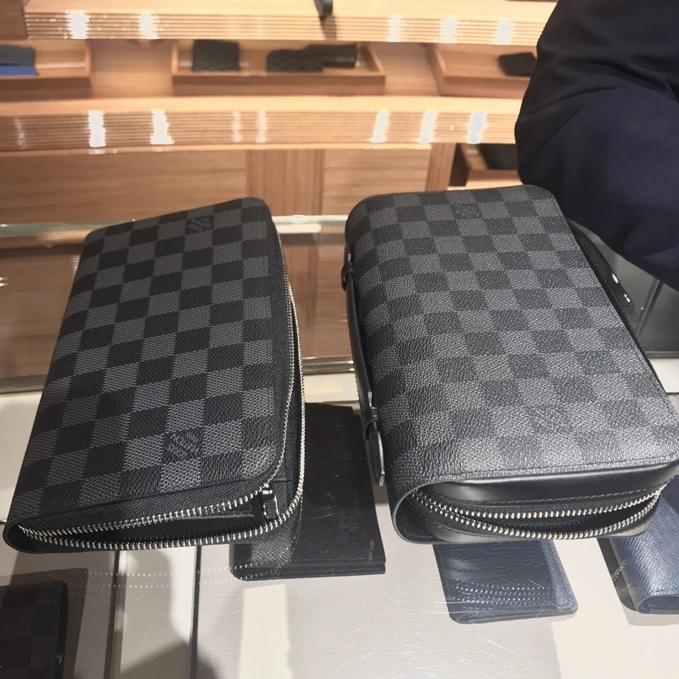 Louis Vuitton Damier Graphite Zippy Wallet Gray Long Wallet - 8