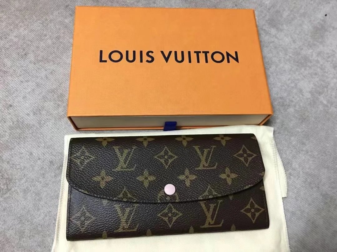 Louis Vuitton Portefeuille Sarah Monogram Brown Pink Long Wallet - 10