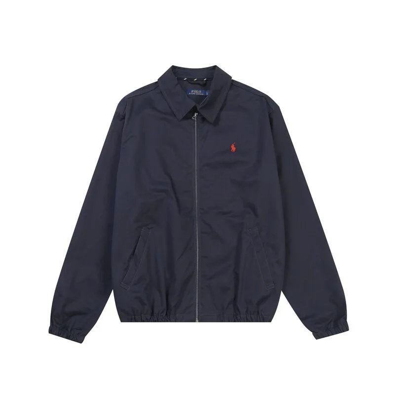 Ralph Lauren Pony Embroidery Classic Preppy Style Jacket Unisex Casual Outerwear