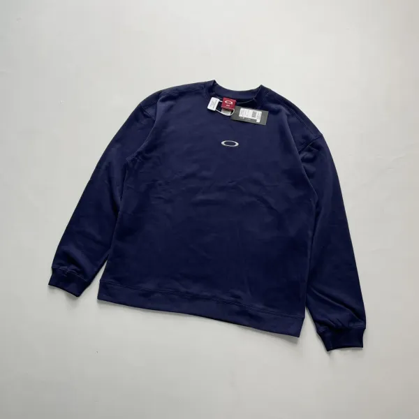 Oakley Small O Logo Crewneck Navy Sweatshirt - 1