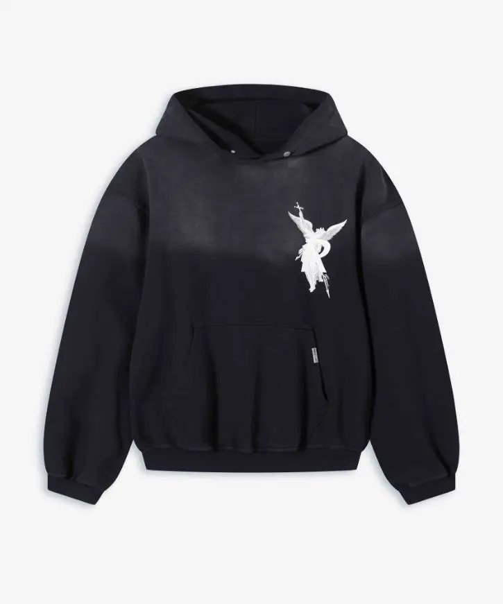 Washed Vintage Relaxed Terry Hoodie photo 2