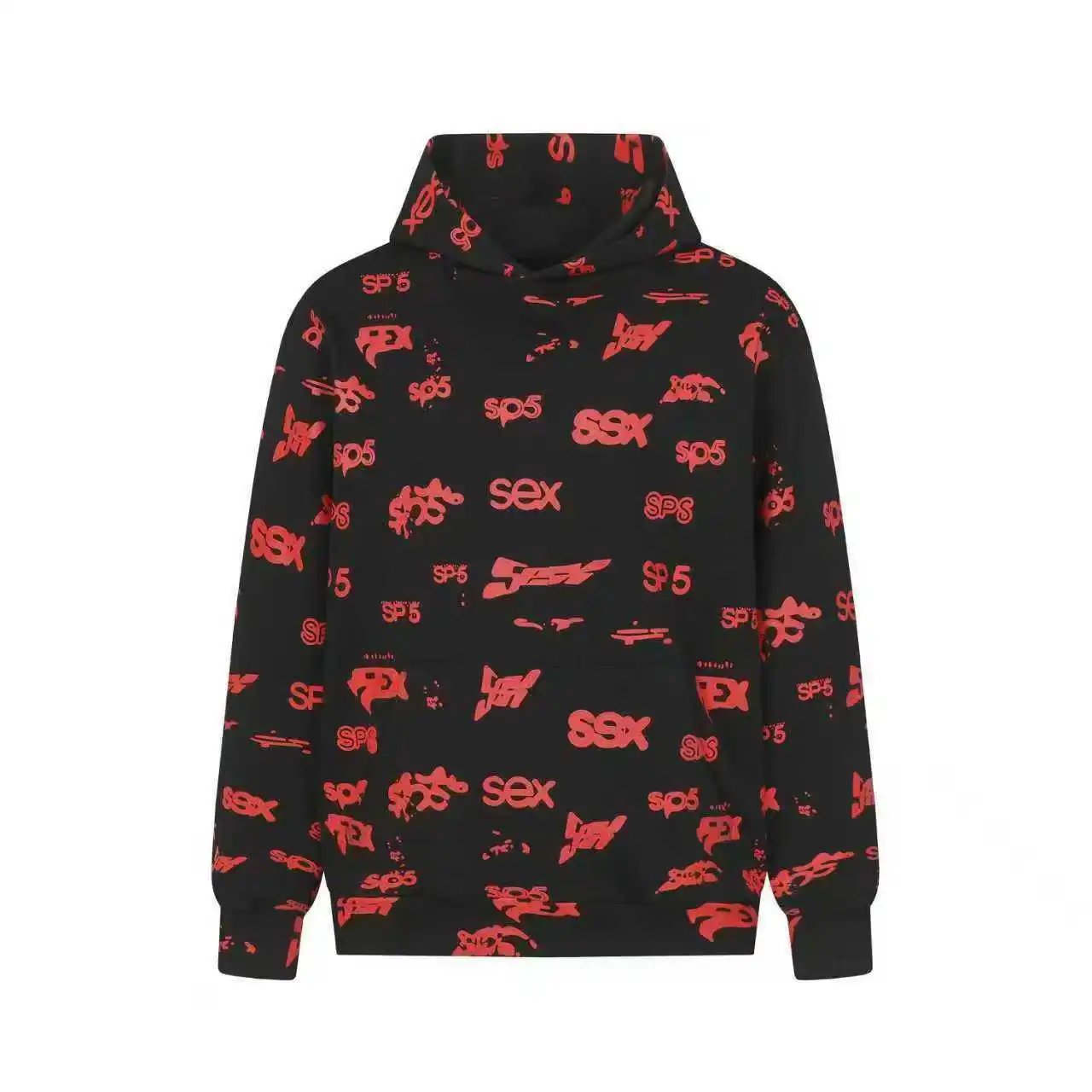 Fully printed in black and red