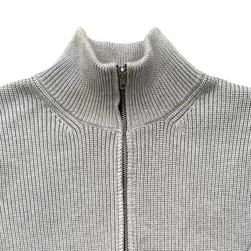 Warm Wool Cardigan Knit Sweater photo 8