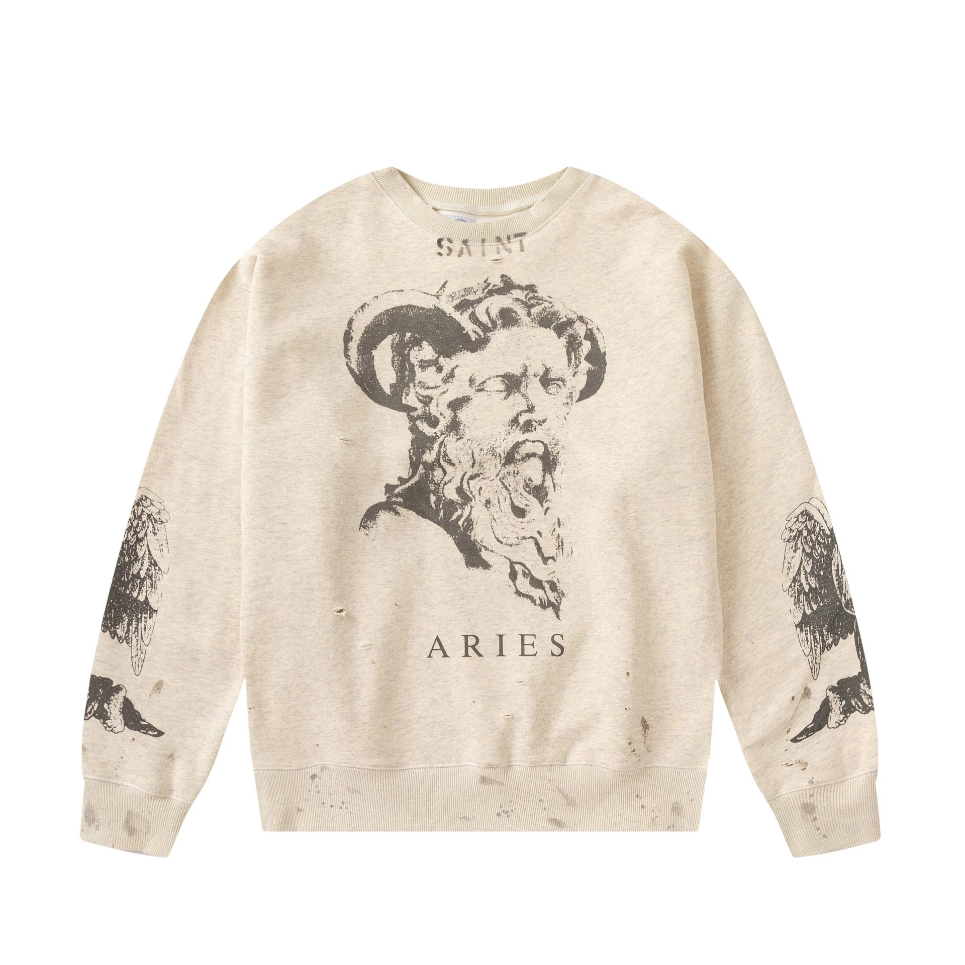 Saint Michael Icon Distressed Hoodie photo 5