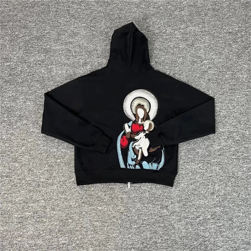 Heavy Embroidered Zip Hoodie photo 5