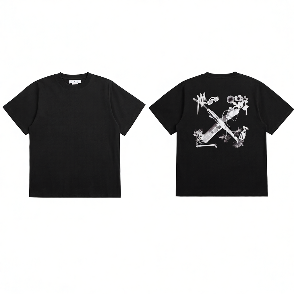 Baroque Angel Wings Spider Floral T-Shirt photo 4