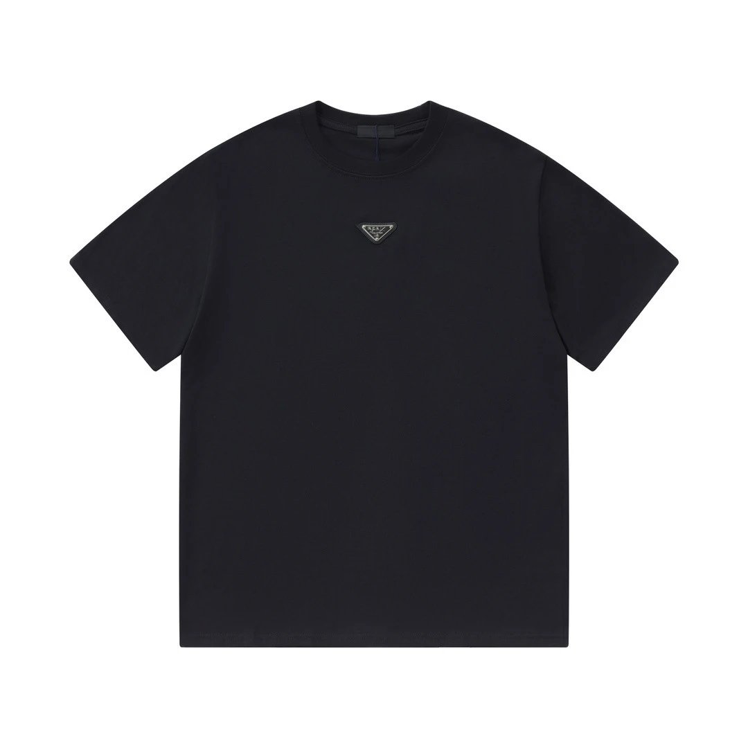 Metal Triangle Logo Embroidered T-Shirt photo 8
