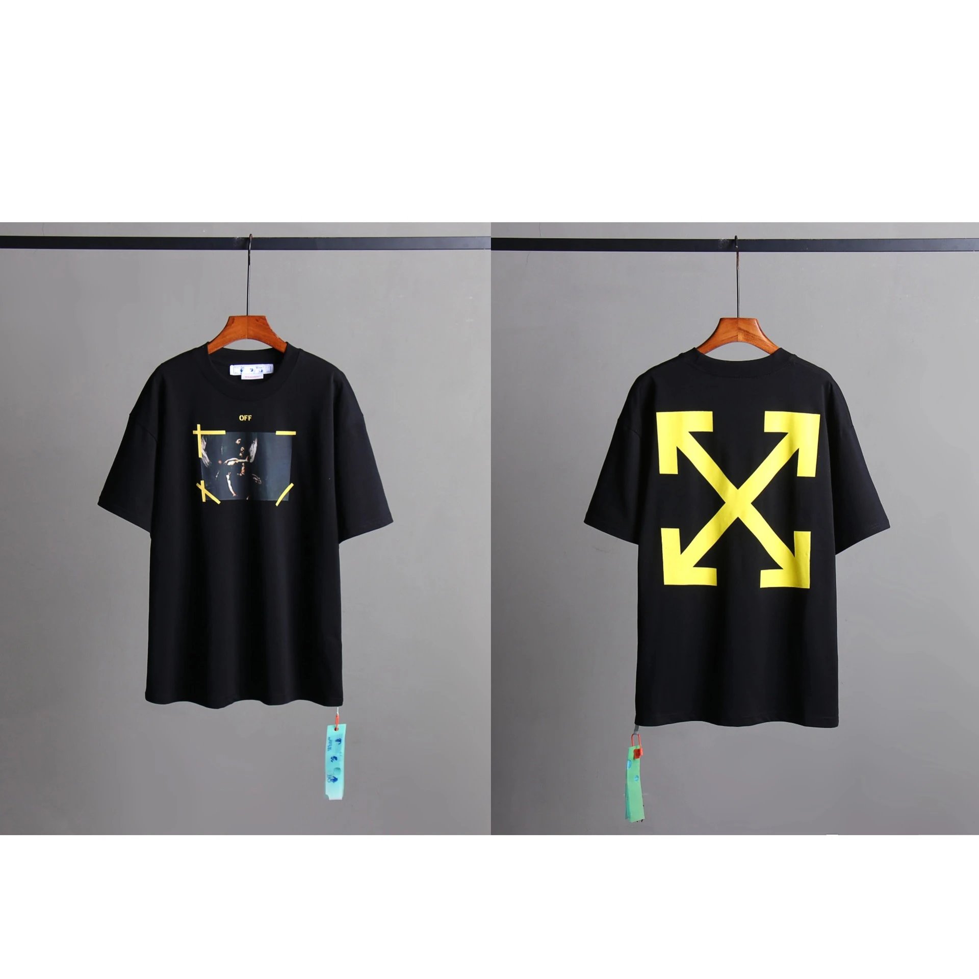 Embroidered Moon Color-Block Arrow Print T-Shirt photo 3