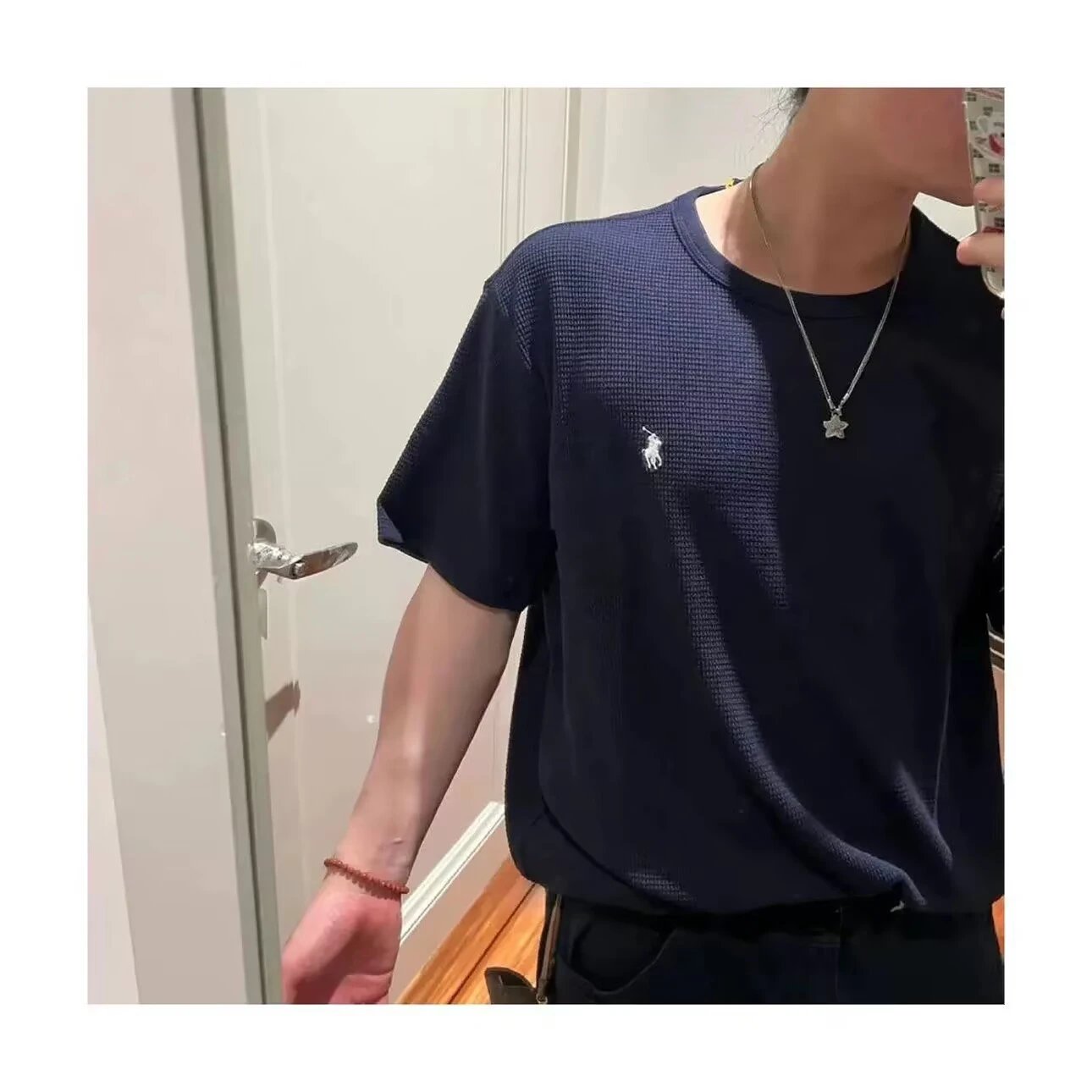 Ralph Lauren Pony Logo Waffle Knit T-Shirt photo 6