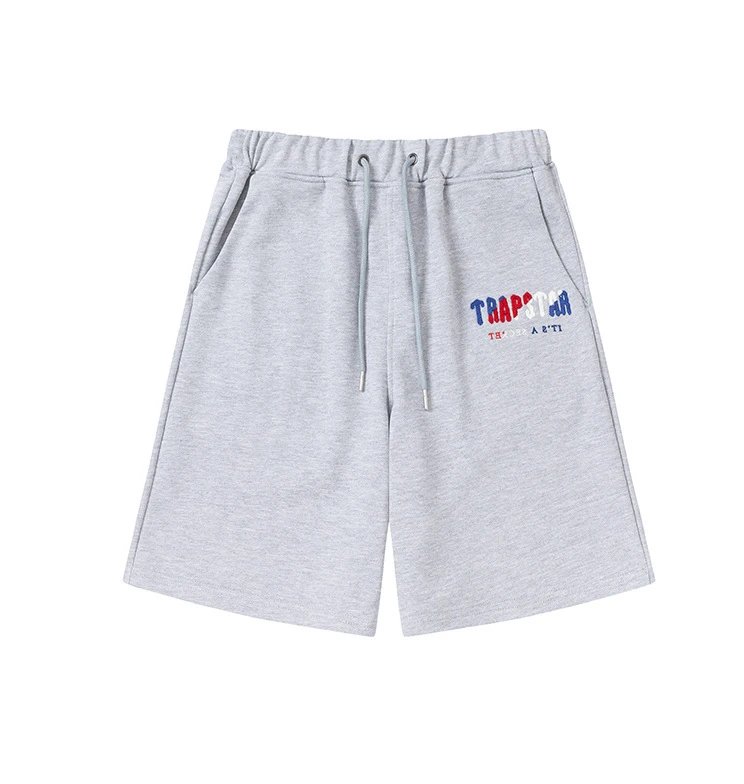 Rainbow White Blue Embroidered Towel T-Shirt and Shorts Set photo 5