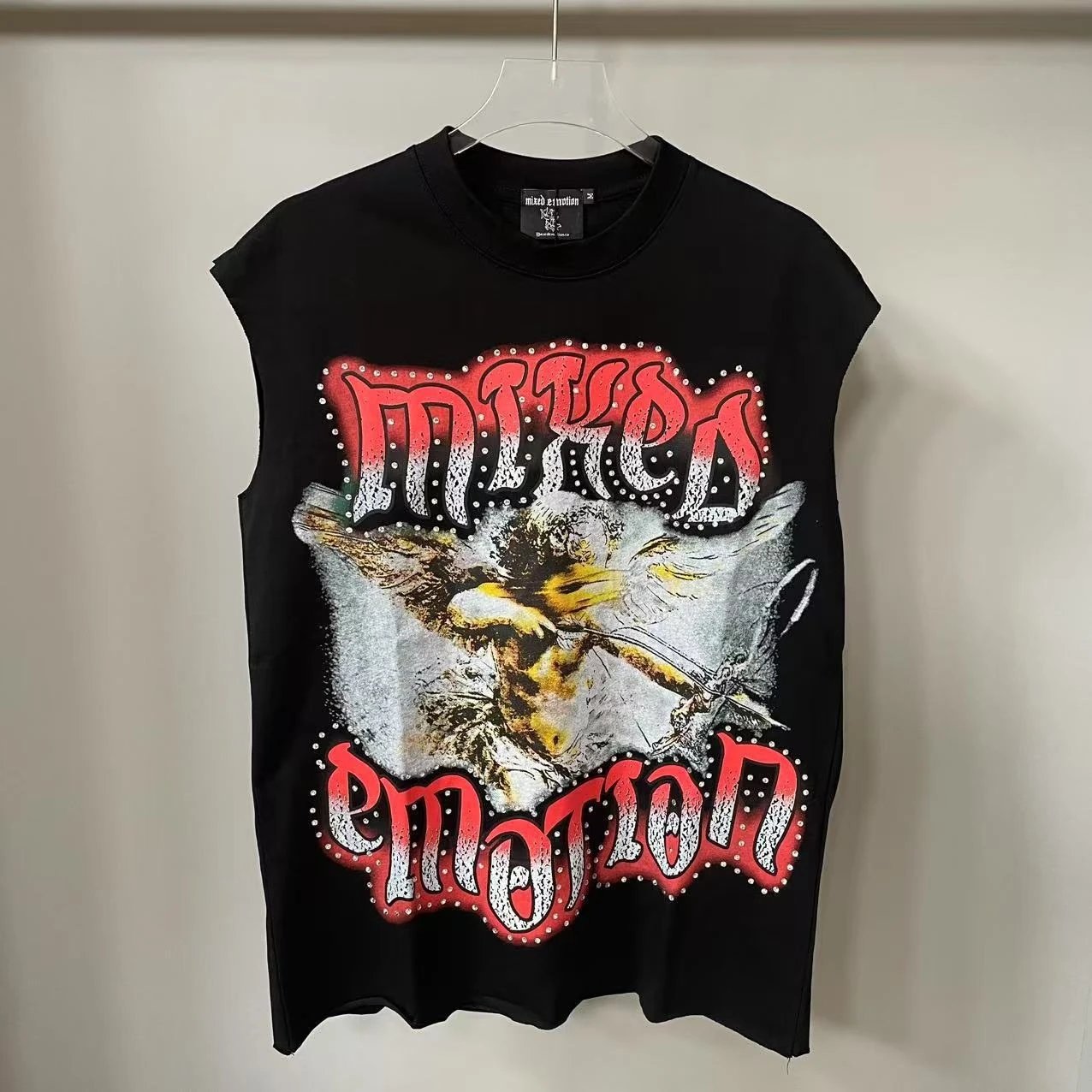 Fashion Print Hot-Fix Rhinestone T-Shirt photo 8