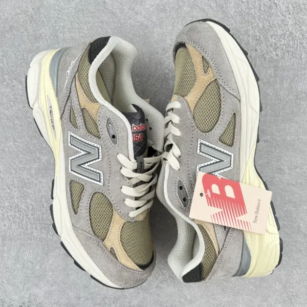 New Balance 990v6 Olive Gray Running Shoes - 1