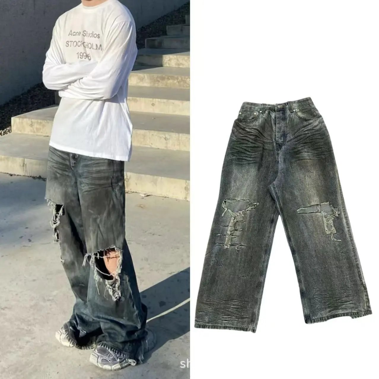 Ripped Distressed Jeans photo 2