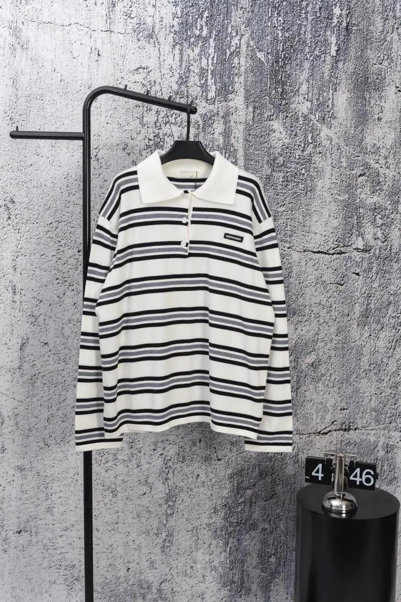 Striped Collared Polo Long Sleeve photo 2