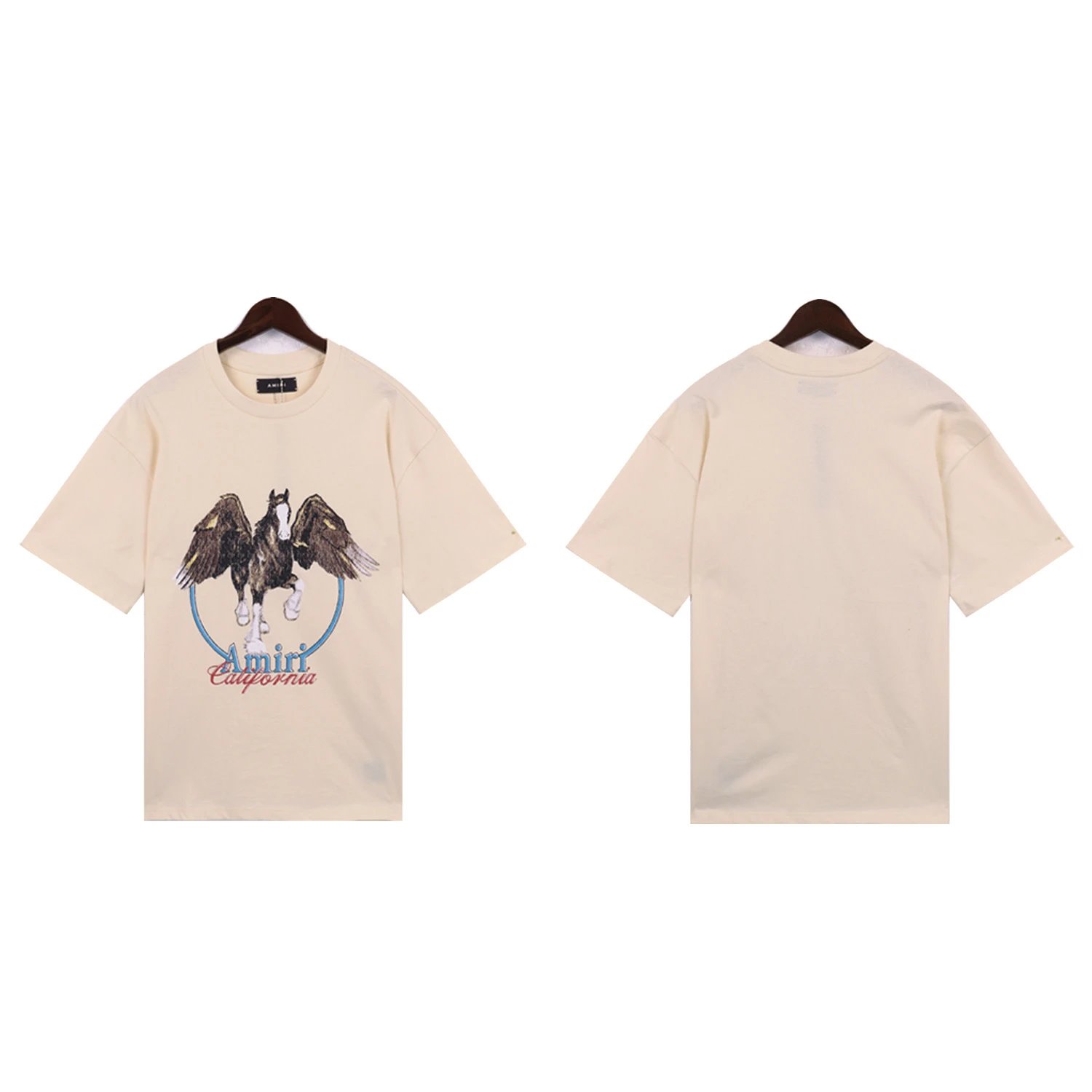 Splatter Gradient Camo Starry Sky Graffiti Letter Couple T-Shirt photo 7