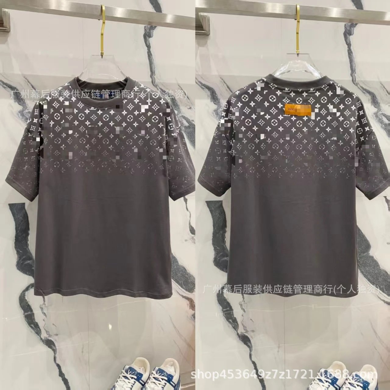Letter Print Crewneck T-Shirt photo 6