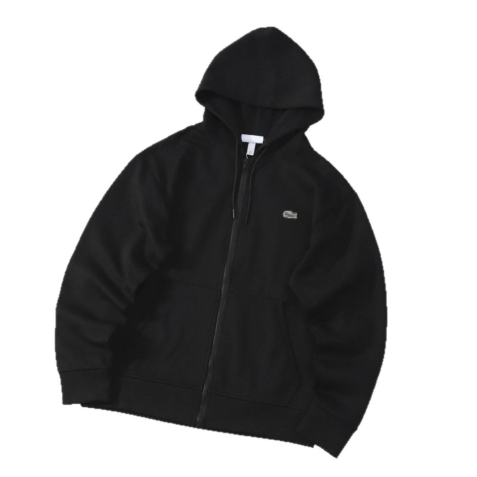 Lacoste Full Zip Hoodie Light Blue Gray Black Pink White Navy Casual Sweatshirt