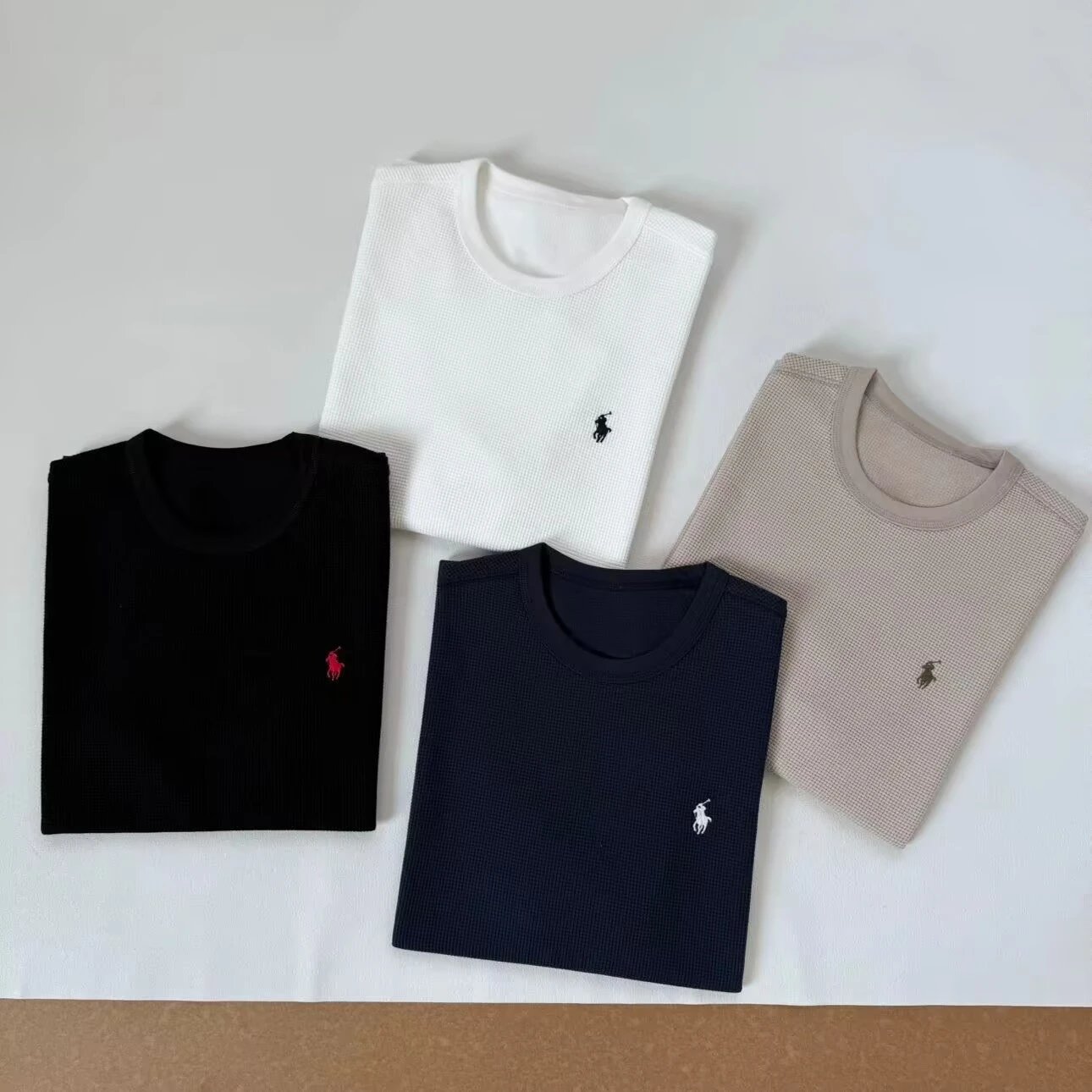 Ralph Lauren Pony Logo Waffle Knit T-Shirt photo 8