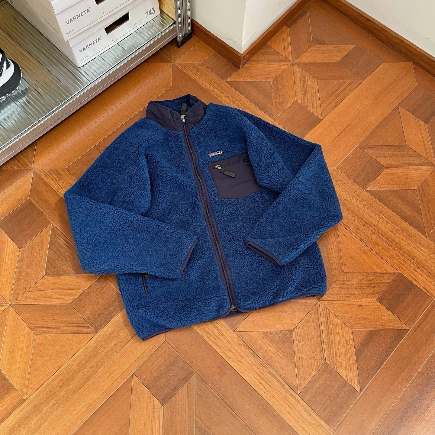 PA Vintage Fleece Sherpa Collar Zip Jacket photo 7