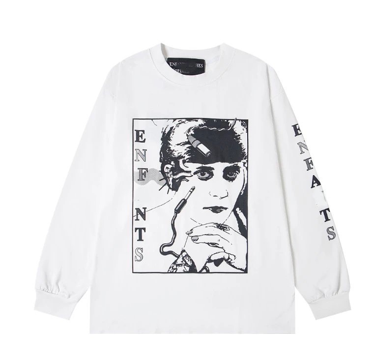 Portrait Sketch Print Shirt photo 7