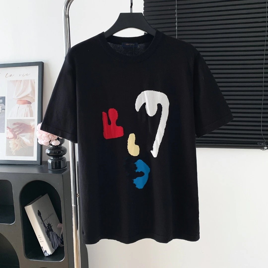 Logo Letter Print Couple T-Shirt Unisex photo 5