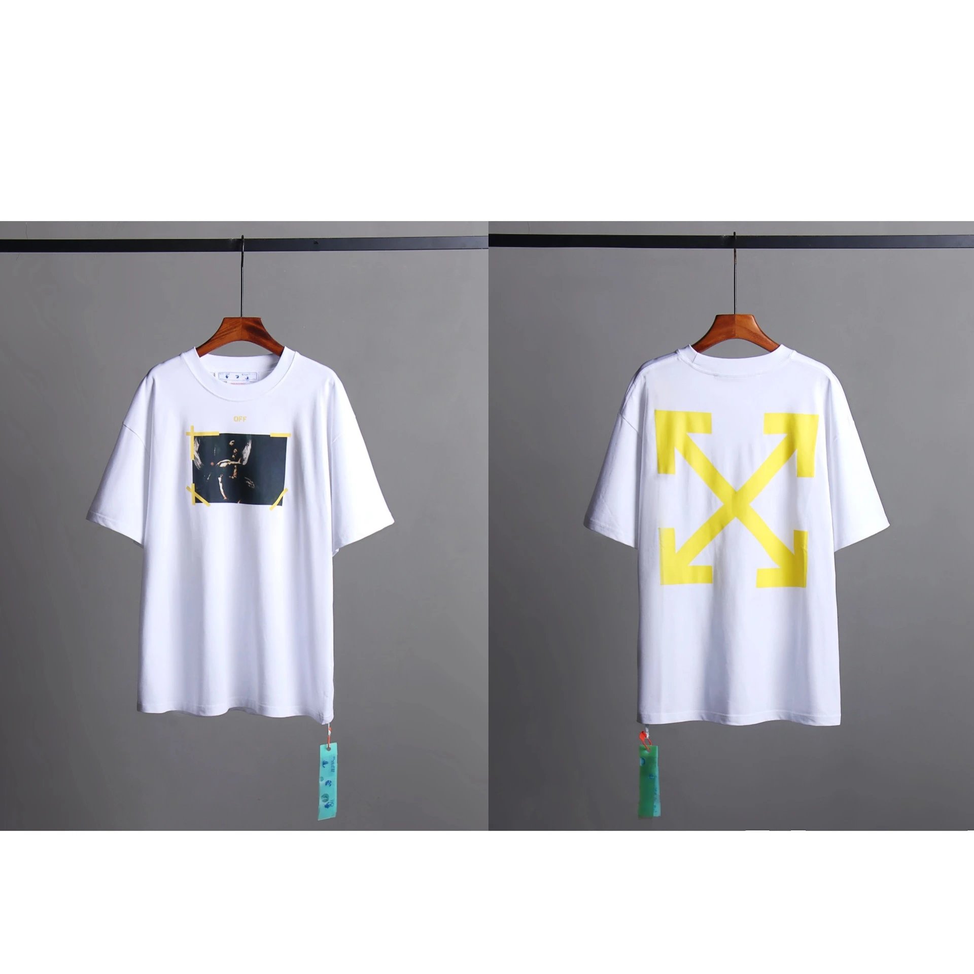 Embroidered Moon Color-Block Arrow Print T-Shirt photo 2