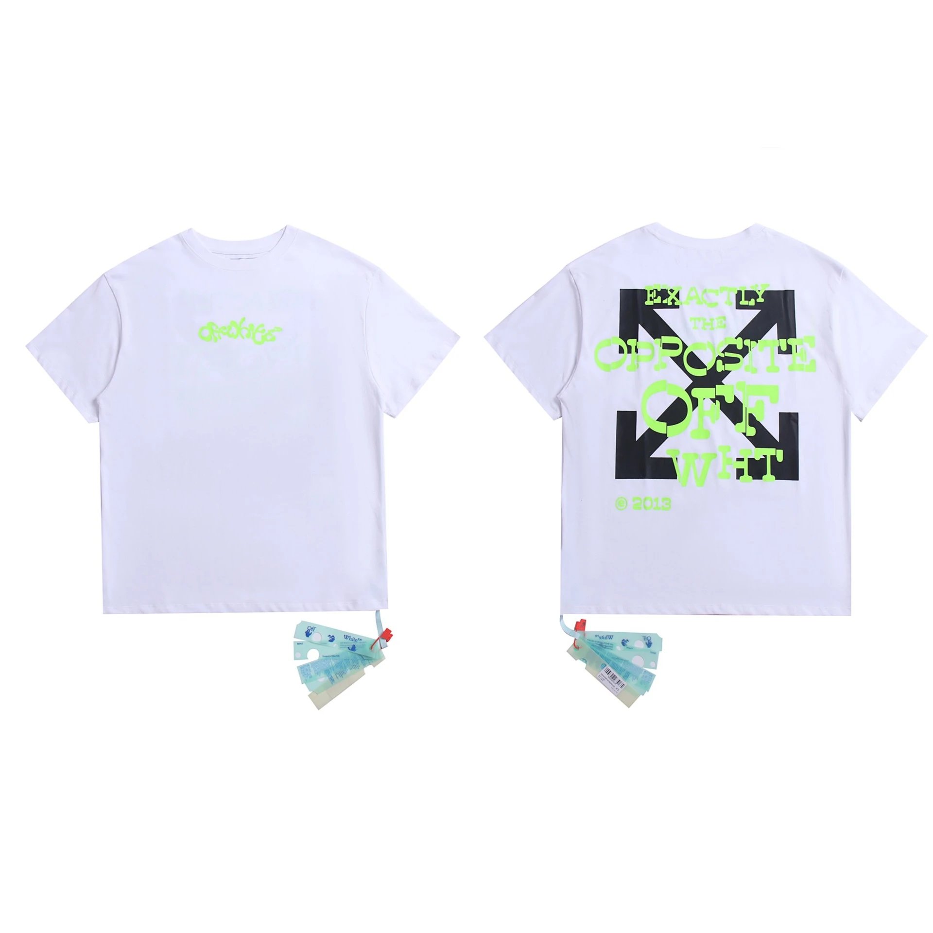 Embroidered Moon Color-Block Arrow Print T-Shirt photo 7