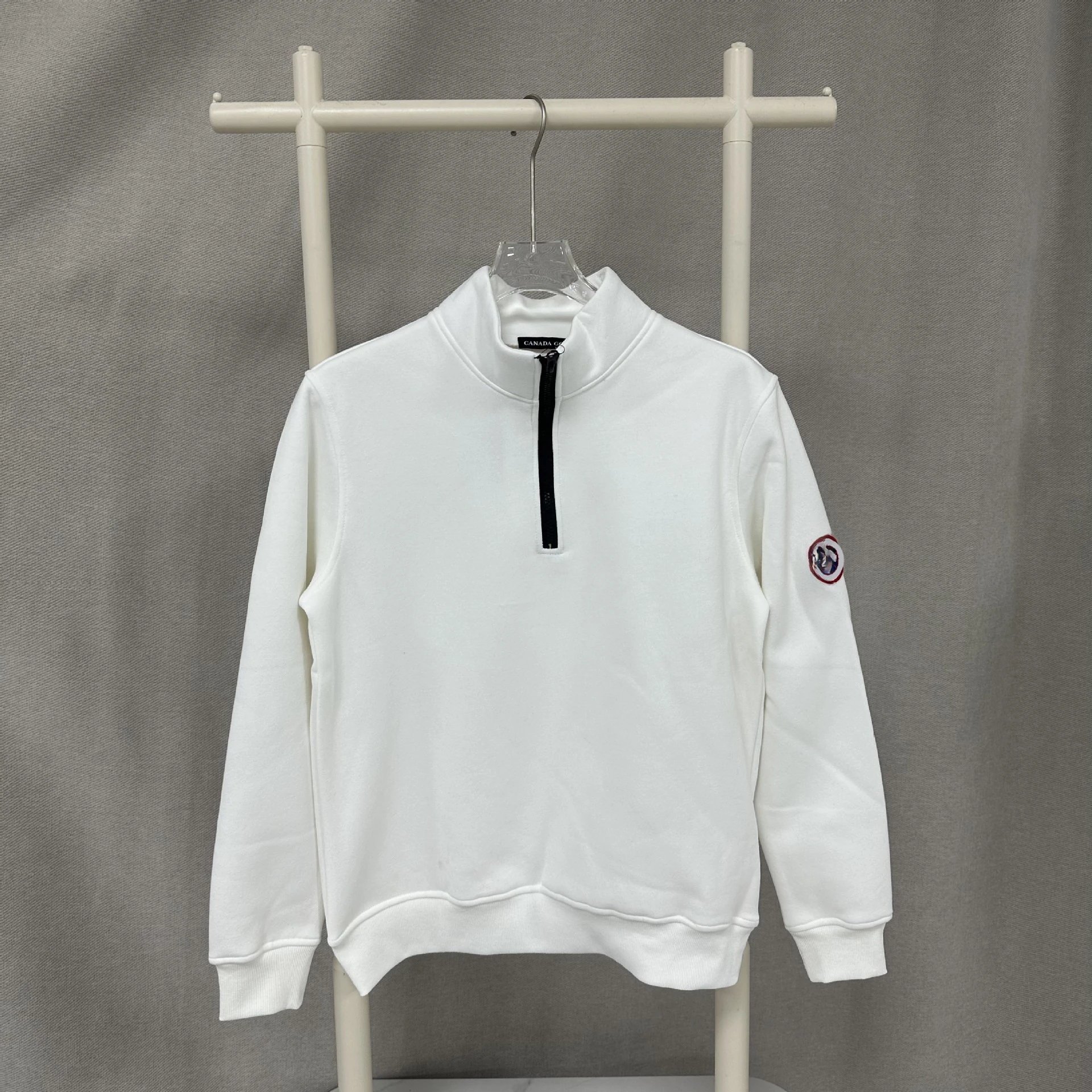 Half Zip Fleece Badge Hoodie photo 3