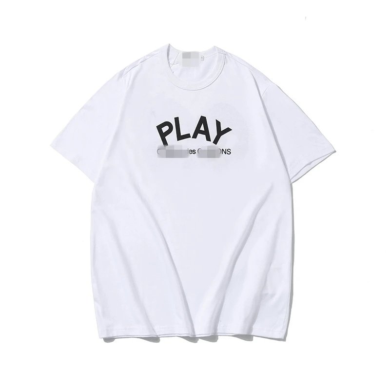 Heart Embroidery Pure Cotton Red Heart Couple T-Shirt photo 5