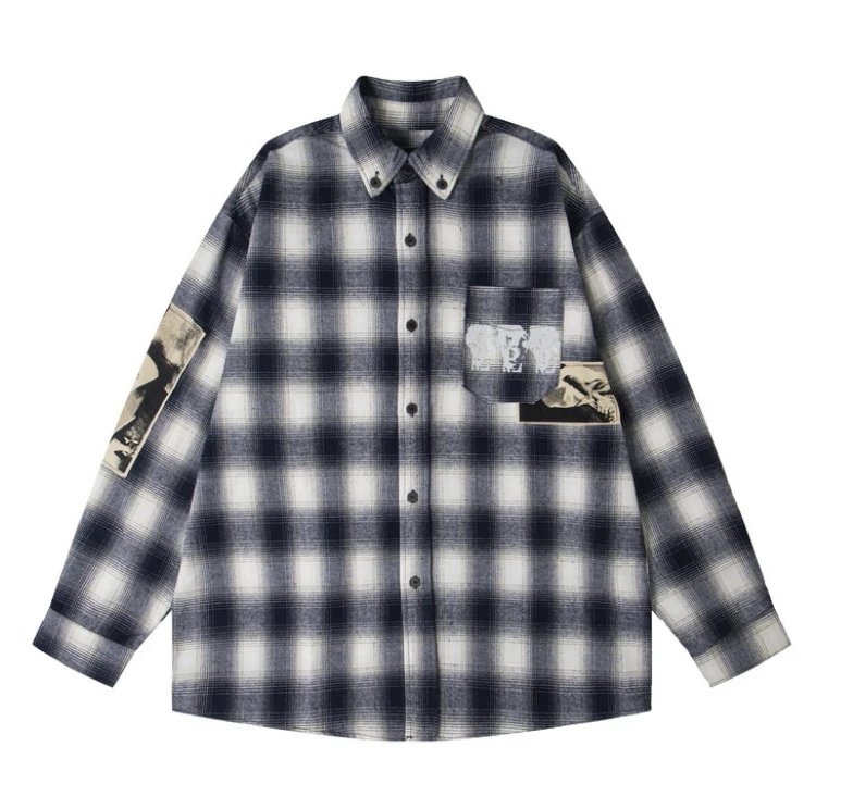 Portrait Sketch Print Shirt photo 2