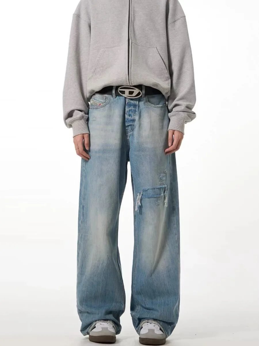 Washed Relaxed Denim Jeans photo 5