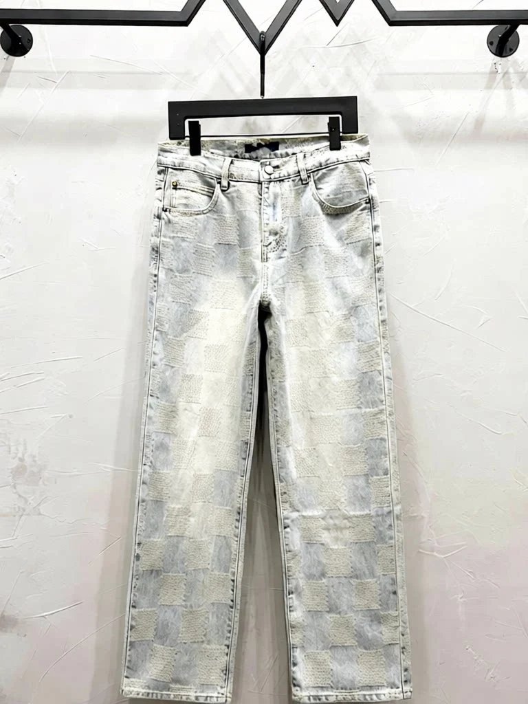 Floral Print Straight Denim Pants photo 5