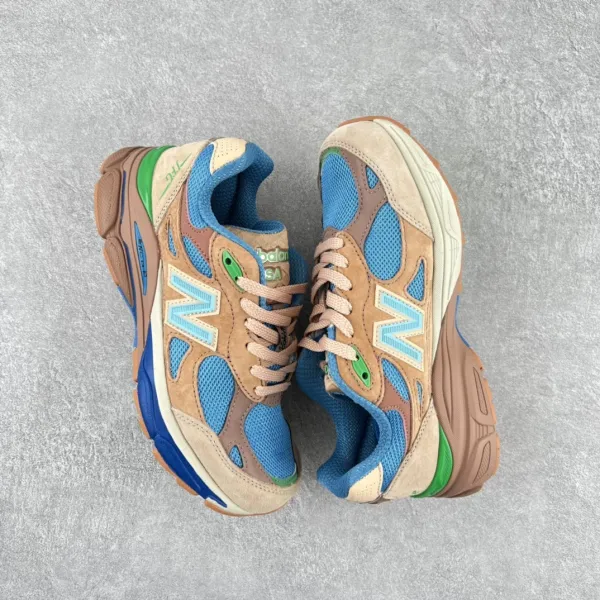 New Balance 990v6 Earth Tone Blue Green Sneakers - 1