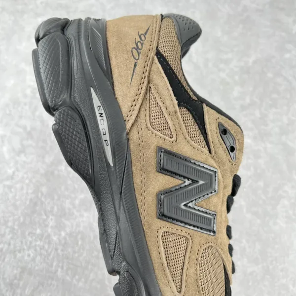 New Balance 990v3 Olive Teal Mesh Sneakers - 14