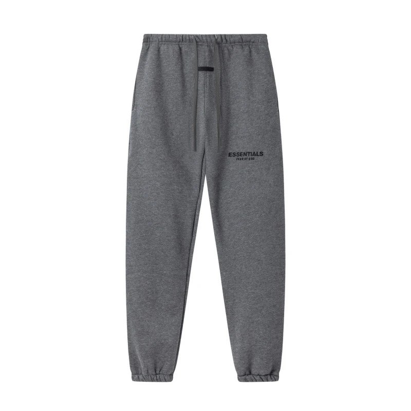 Dark gray bonded-letter trousers SKU image