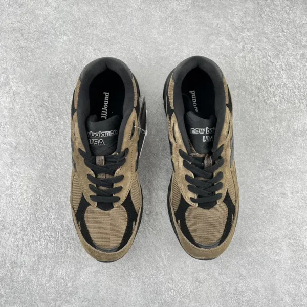 New Balance 990v3 Olive Teal Mesh Sneakers - 11