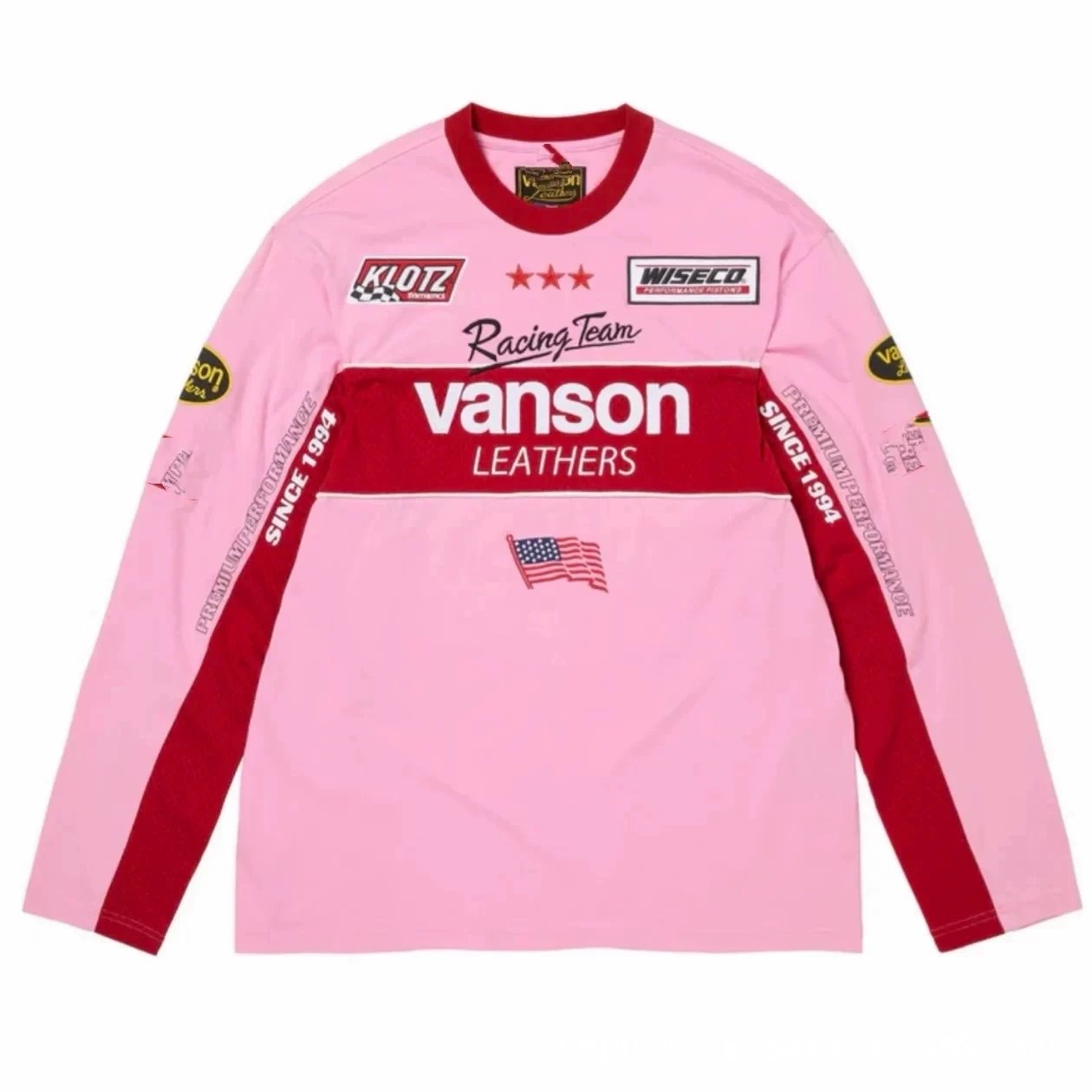 Color Block Embroidered Long Sleeve T-Shirt photo 5