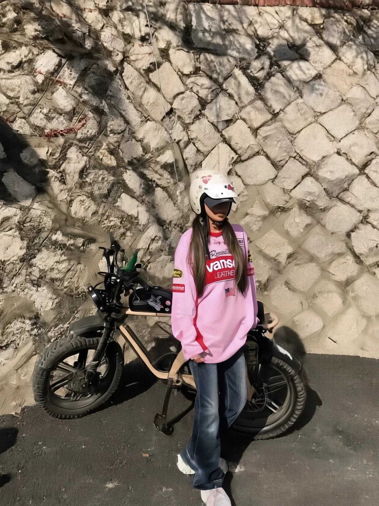 Color Block Embroidered Long Sleeve T-Shirt photo 8