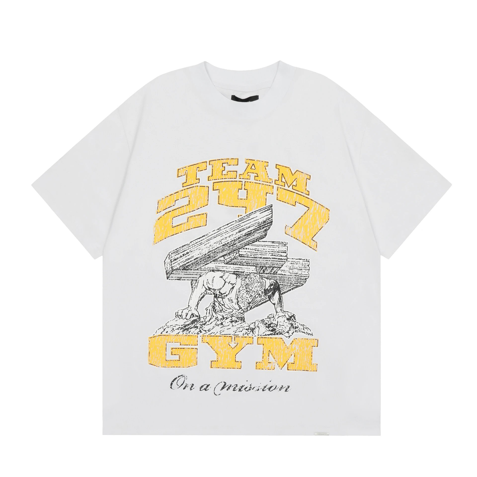 Represent Contrast Label Comic Print American High Street T-Shirt photo 2