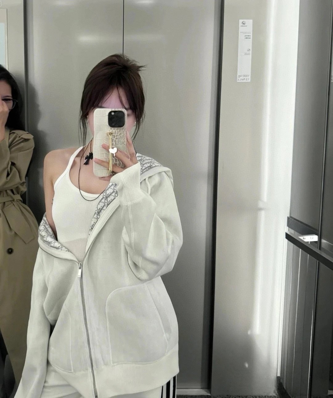 Knit Cashmere Zip Hoodie photo 7