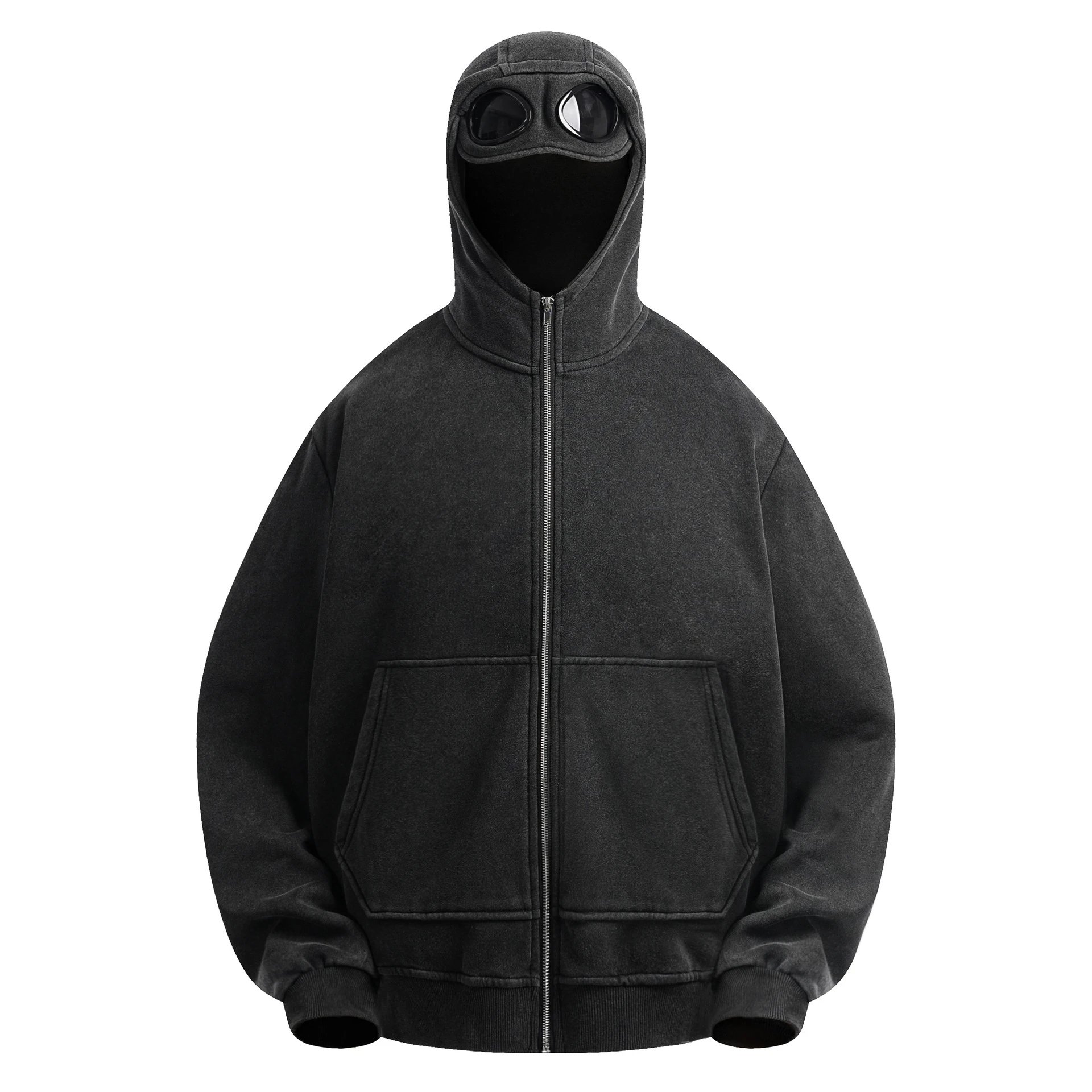 Solid Zip Hoodie photo 3